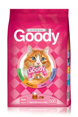 GOODY 500 GR ETLİ PRİNÇLİ  Kedi Maması