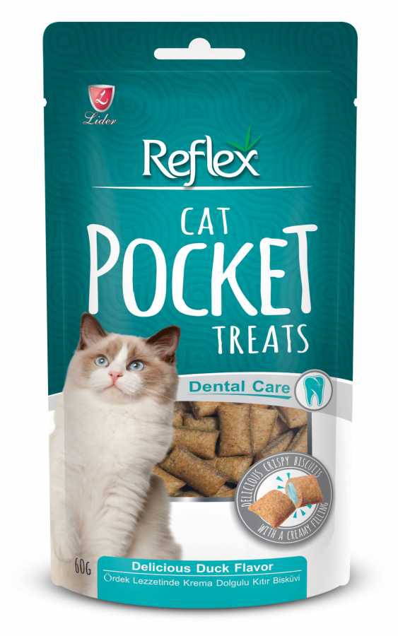 REFLEX ÖRDEKLİ POCKET KEDİ ÖDÜL MAMASI 60 GRAM