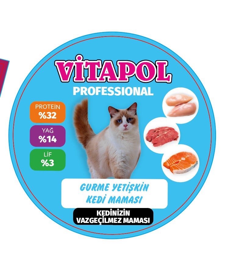 VİTAPOL PROFESSIONAL GURME YETİŞKİN KEDİ MAMASI 2.2 LT 