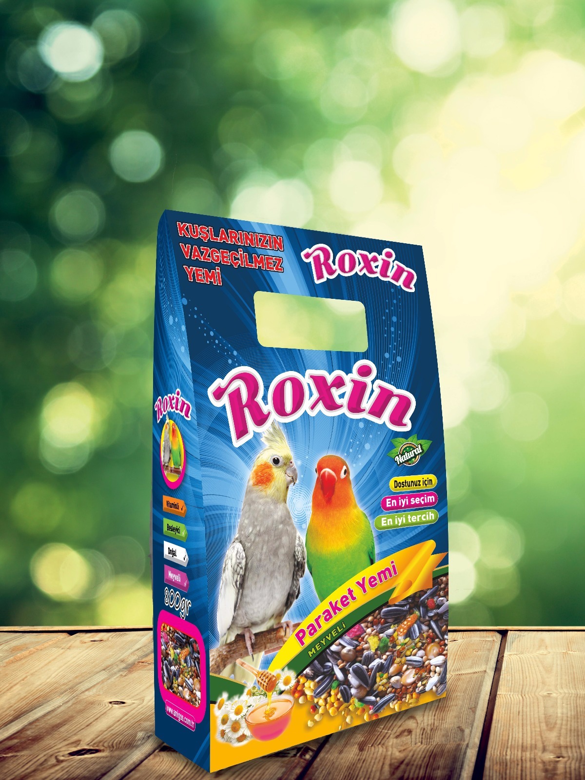 ROXİN PARAKET KUŞ YEMİ 800 GR